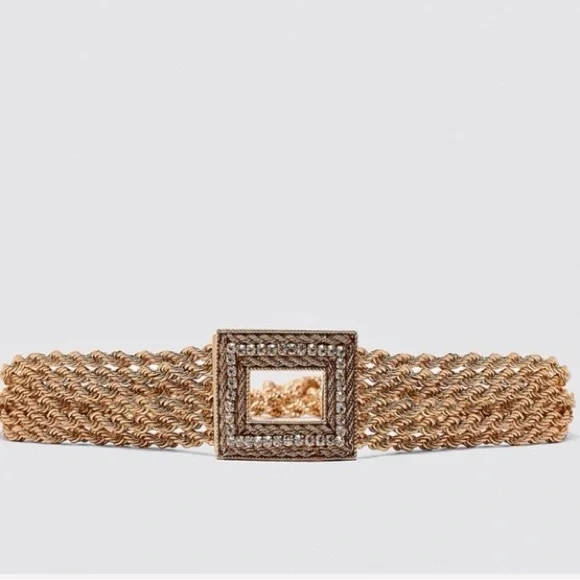 Zara Gold Chain Rope Belt - Picture 2 of 10
